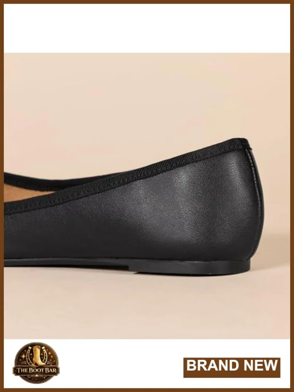 Faux Leather Ballet Flats Round Toe Bow Slip-On Comfort